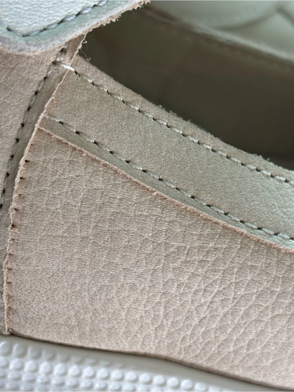 Genuine Leather and Nubuck orthopedic Girls Cream Mary Jane Dress Shoes